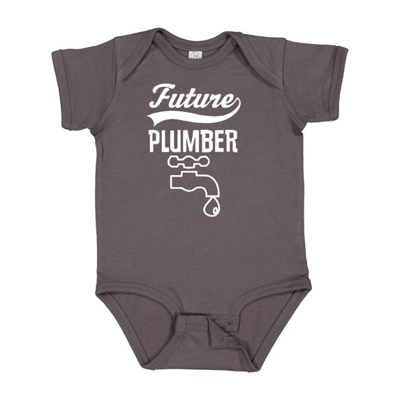 Inktastic Future Plumber Childs Plumbing Boys or Girls Baby Bodysuit