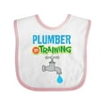 thumbnail image 1 of Inktastic Future Plumber in Training Boys Baby Bib, 1 of 4