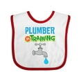 thumbnail image 1 of Inktastic Future Plumber in Training Boys Baby Bib, 1 of 4