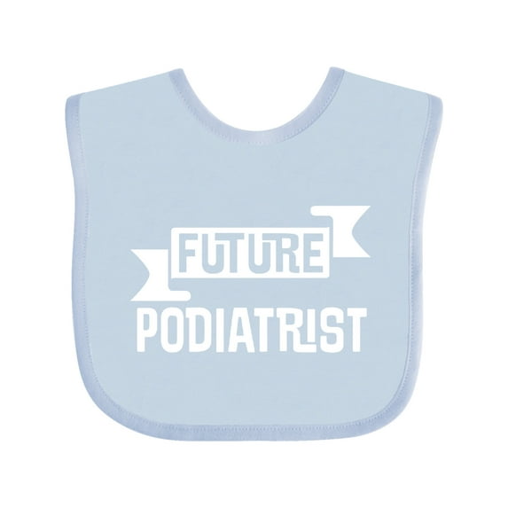 Inktastic Future Podiatrist Foot Doctor Boys or Girls Baby Bib