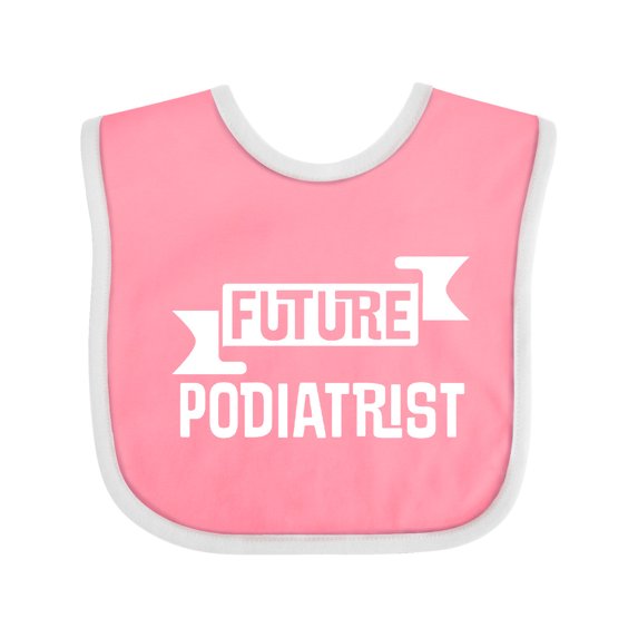 Inktastic Future Podiatrist Foot Doctor Boys or Girls Baby Bib