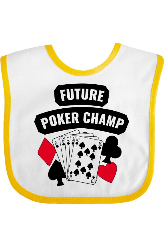 Future Poker Champ Boys or Girls Baby Bib