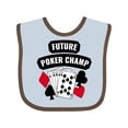 thumbnail image 1 of Inktastic Future Poker Champ Boys or Girls Baby Bib, 1 of 4