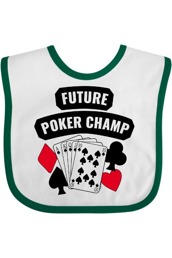 Future Poker Champ Boys or Girls Baby Bib
