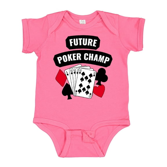 Inktastic Future Poker Champ Boys or Girls Baby Bodysuit