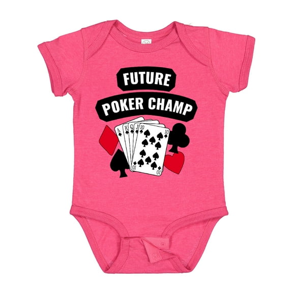 Inktastic Future Poker Champ Boys or Girls Baby Bodysuit