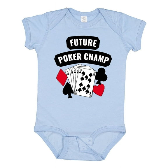 Inktastic Future Poker Champ Boys or Girls Baby Bodysuit