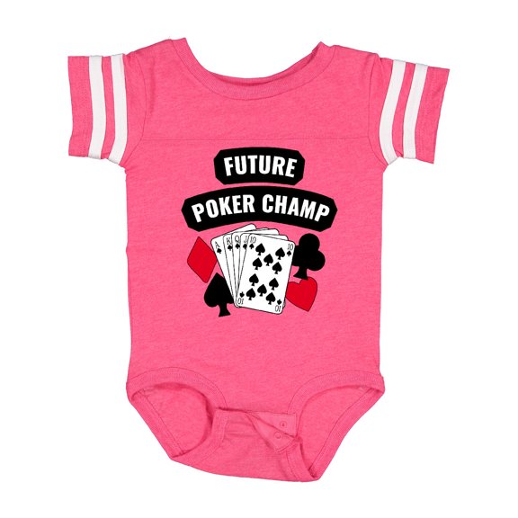 Inktastic Future Poker Champ Boys or Girls Baby Bodysuit