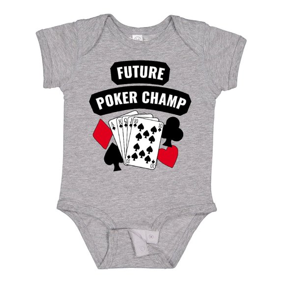 Inktastic Future Poker Champ Boys or Girls Baby Bodysuit
