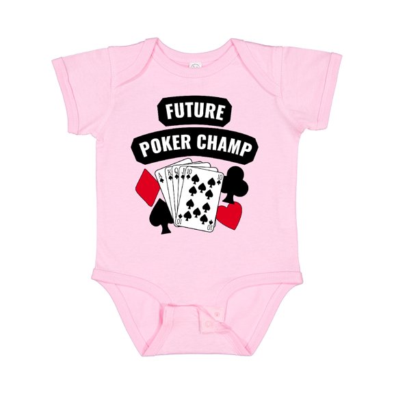 Inktastic Future Poker Champ Boys or Girls Baby Bodysuit