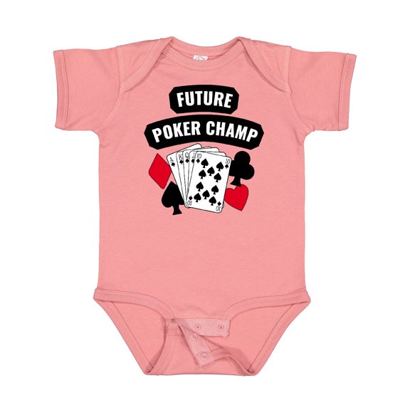 Inktastic Future Poker Champ Boys or Girls Baby Bodysuit