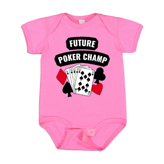 Inktastic Future Poker Champ Boys or Girls Baby Bodysuit