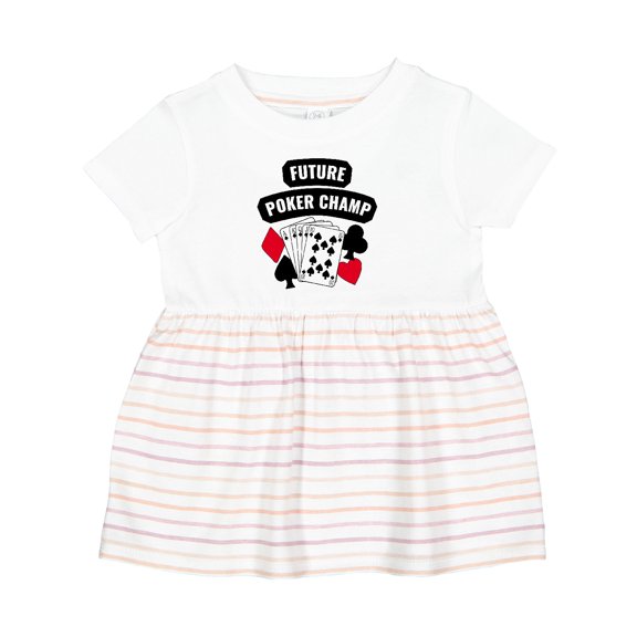 Inktastic Future Poker Champ Girls Baby Dress