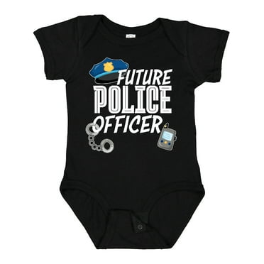 Inktastic Future Police Officer Boys or Girls Baby Bodysuit