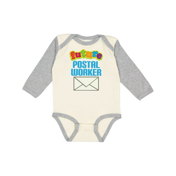 Inktastic Future Postal Worker Mail Boys or Girls Long Sleeve Baby Bodysuit