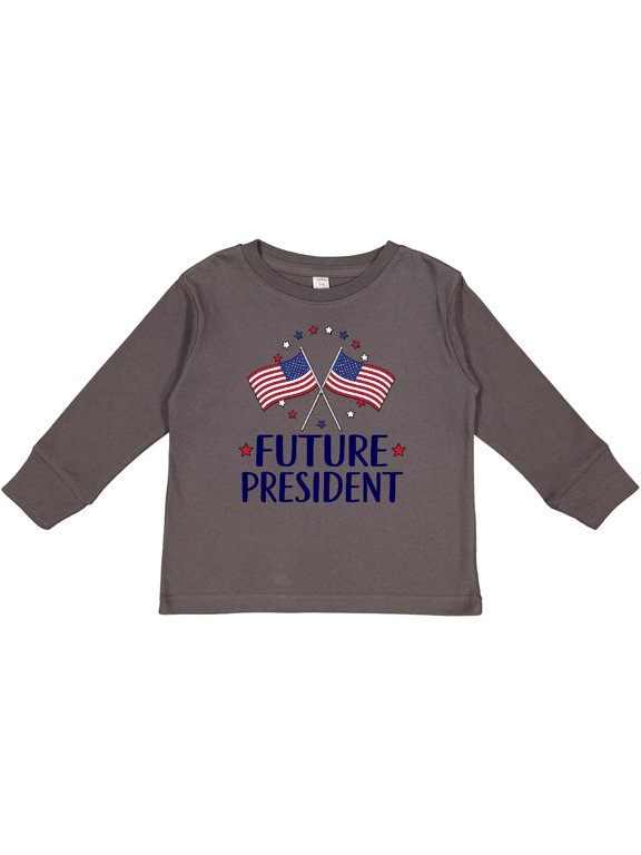 Future President 2028 Election Boys or Girls Long Sleeve Toddler T-Shirt