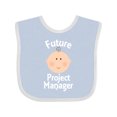 thumbnail image 1 of Inktastic Future Project Manager Occupation Boys or Girls Baby Bib, 1 of 4