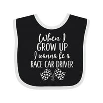 Inktastic Future Race Car Driver Childs Boys Baby Bib