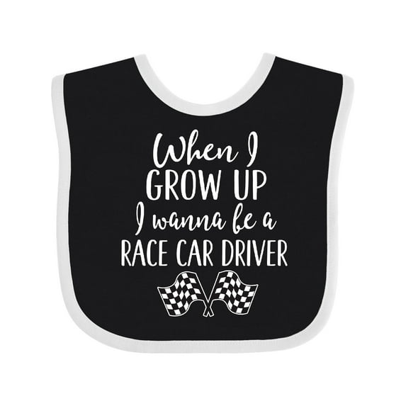 Inktastic Future Race Car Driver Childs Boys Baby Bib