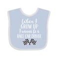 thumbnail image 1 of Inktastic Future Race Car Driver Childs Boys Baby Bib, 1 of 4