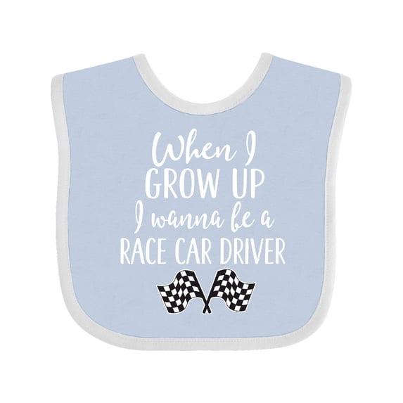 Inktastic Future Race Car Driver Childs Boys Baby Bib