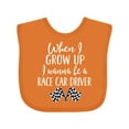thumbnail image 1 of Inktastic Future Race Car Driver Childs Boys Baby Bib, 1 of 4