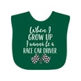 thumbnail image 1 of Inktastic Future Race Car Driver Childs Boys Baby Bib, 1 of 4