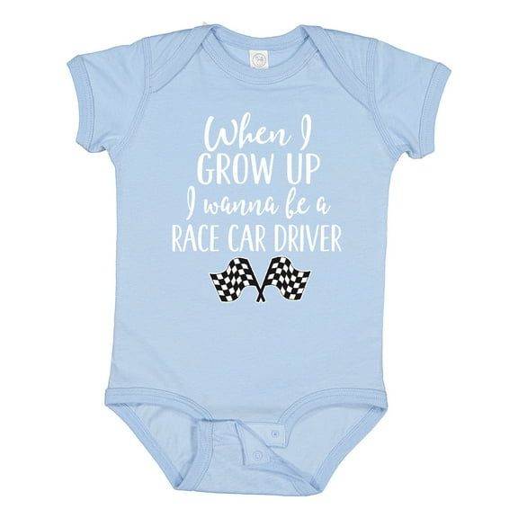 Inktastic Future Race Car Driver Childs Boys Baby Bodysuit