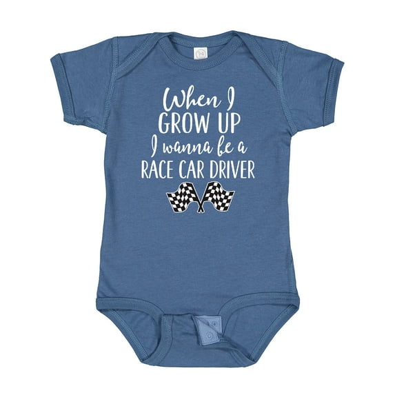 Inktastic Future Race Car Driver Childs Boys Baby Bodysuit
