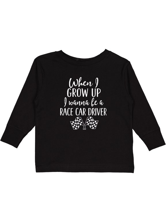 Inktastic Future Race Car Driver Childs Boys Long Sleeve Toddler T-Shirt