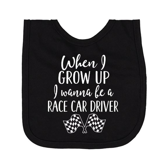Inktastic Future Race Car Driver Childs Newborn Bib
