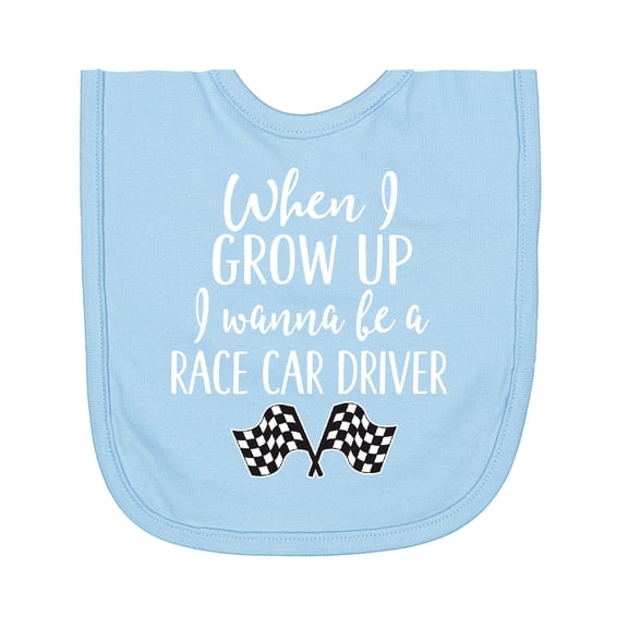 Inktastic Future Race Car Driver Childs Newborn Bib