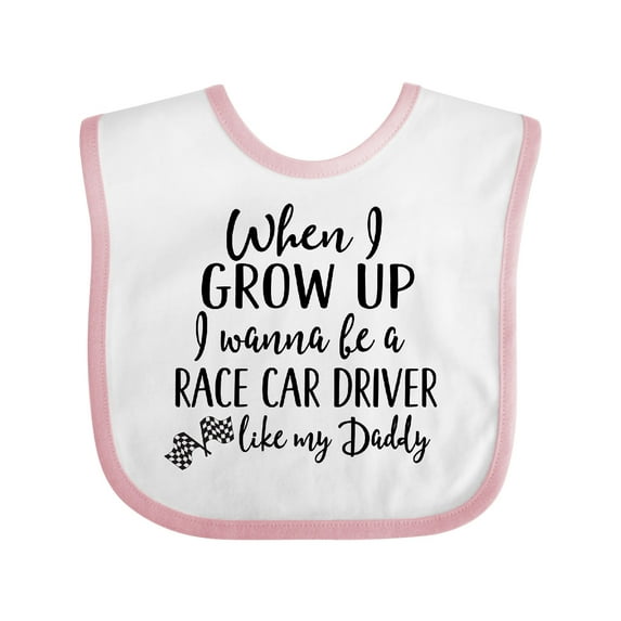 Inktastic Future Race Car Driver Like Daddy Boys Baby Bib