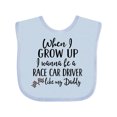 thumbnail image 1 of Inktastic Future Race Car Driver Like Daddy Boys Baby Bib, 1 of 4