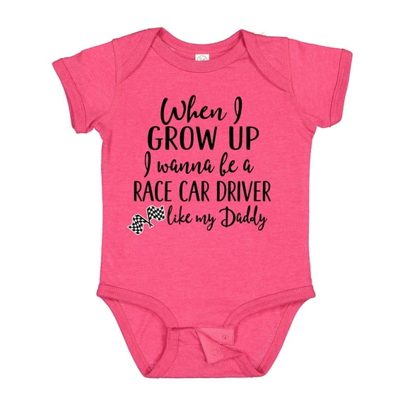 Inktastic Future Race Car Driver Like Daddy Boys Baby Bodysuit