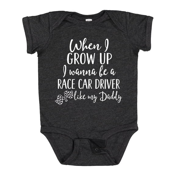 Inktastic Future Race Car Driver Like Daddy Boys Baby Bodysuit