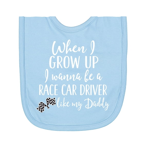 Inktastic Future Race Car Driver Like Daddy Newborn Bib
