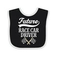thumbnail image 1 of Inktastic Future Race Car Driver Racing Boys Baby Bib, 1 of 4
