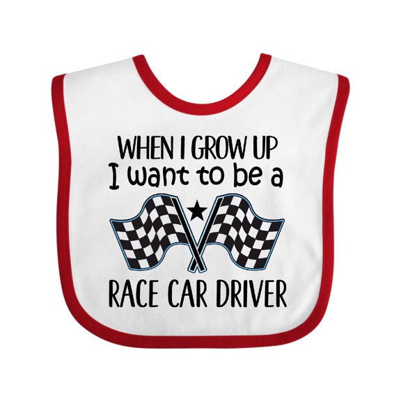 Inktastic Future Race Car Driver Racing Boys Baby Bib