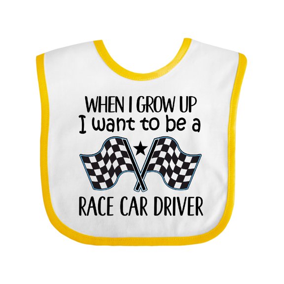 Inktastic Future Race Car Driver Racing Boys Baby Bib