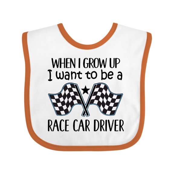 Inktastic Future Race Car Driver Racing Boys Baby Bib