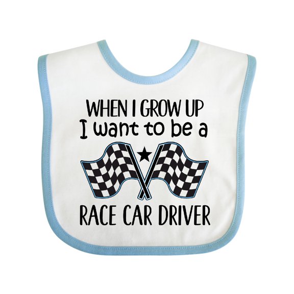Inktastic Future Race Car Driver Racing Boys Baby Bib