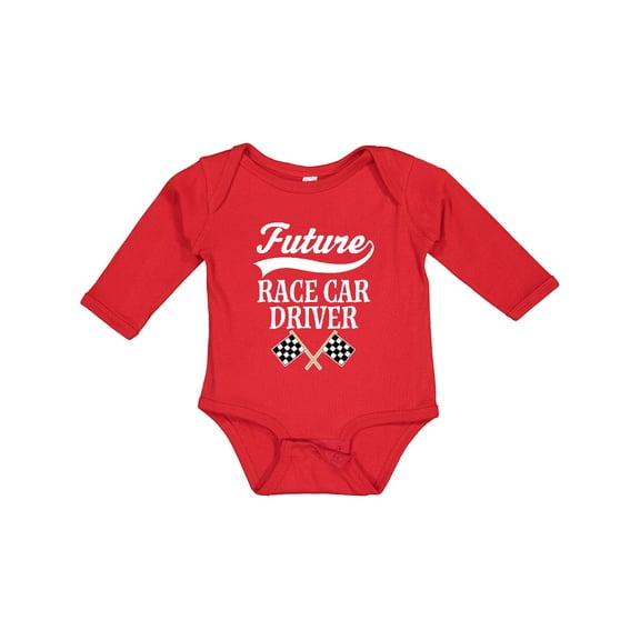 Inktastic Future Race Car Driver Racing Boys Long Sleeve Baby Bodysuit