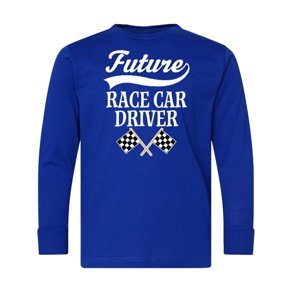 Inktastic Future Race Car Driver Racing Long Sleeve Youth T-Shirt