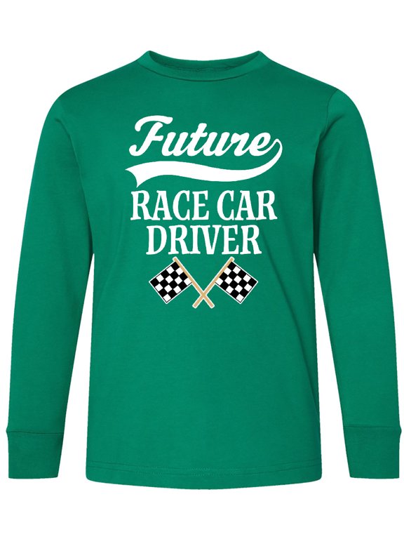 Future Race Car Driver Racing Long Sleeve Youth T-Shirt