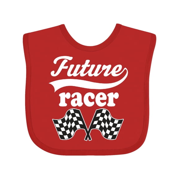Inktastic Future Racer Car Racing Boys or Girls Baby Bib