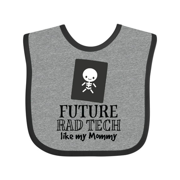 Inktastic Future Rad Tech Radiology Technician Like Mommy Boys or Girls Baby Bib