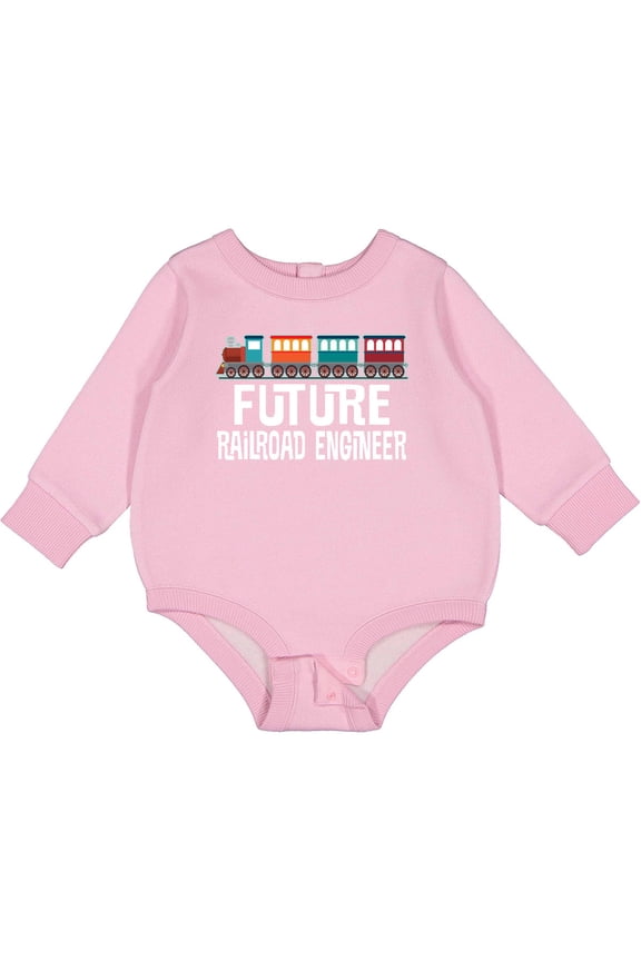 Future Railroad Engineer Train Baby Fleece Bodysuit