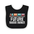thumbnail image 1 of Inktastic Future Railroad Engineer Train Boys or Girls Baby Bib, 1 of 4