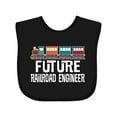 thumbnail image 1 of Inktastic Future Railroad Engineer Train Boys or Girls Baby Bib, 1 of 4
